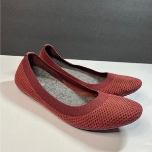 Allbirds Tree Breezers Red Flats, 8